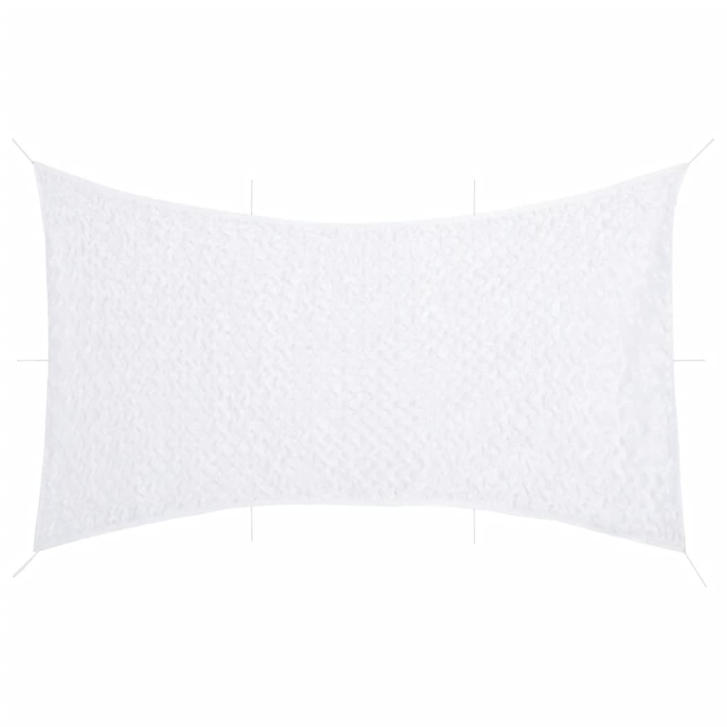 Kamuflasjenett med oppbevaringspose 618x512 cm hvit vidaXL