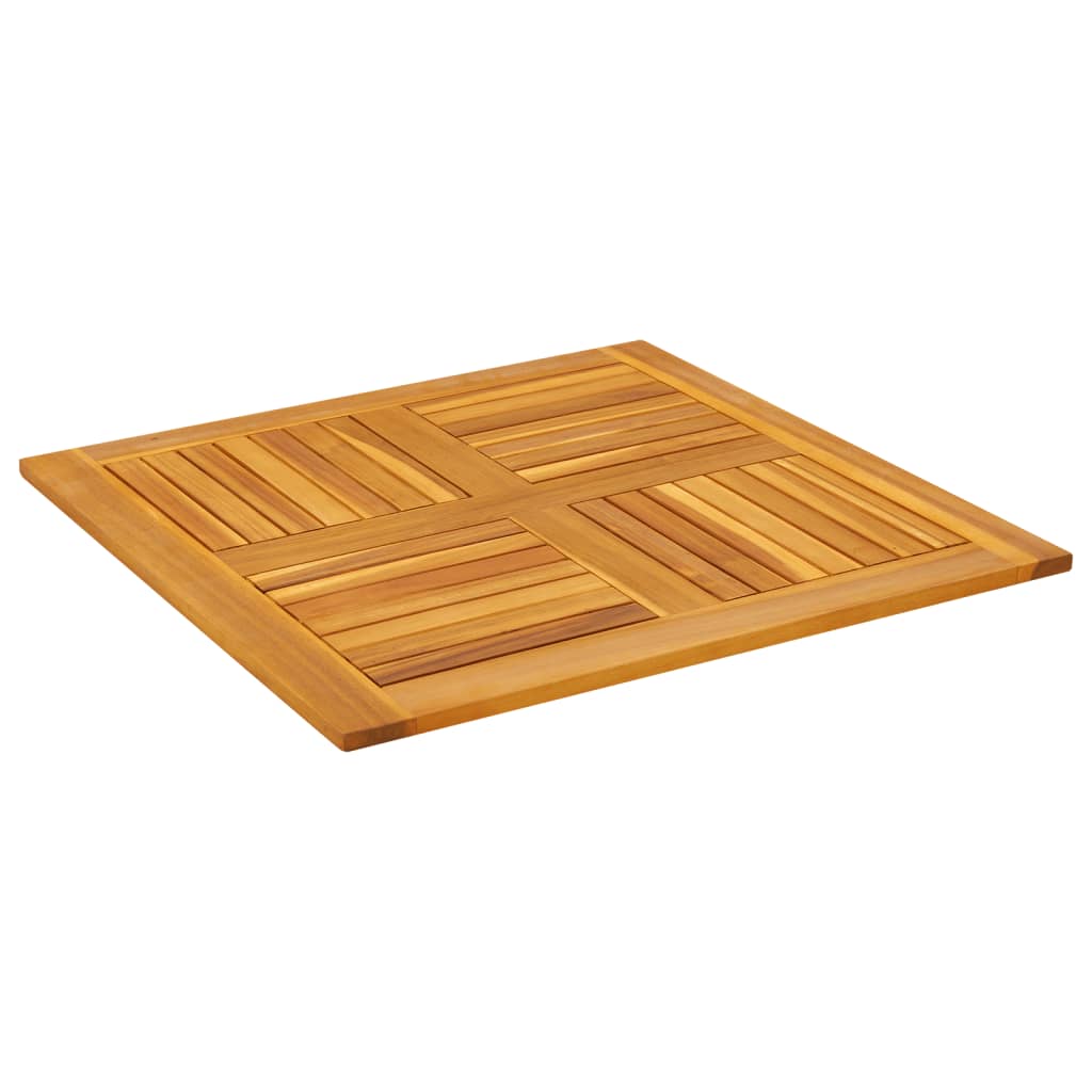 Bordplate 80x80x2,2 cm firkantet heltre akasie