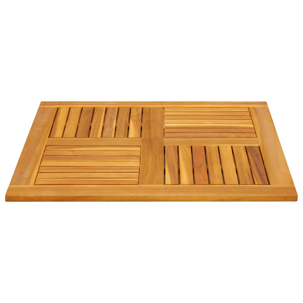 Bordplate 80x80x2,2 cm firkantet heltre akasie
