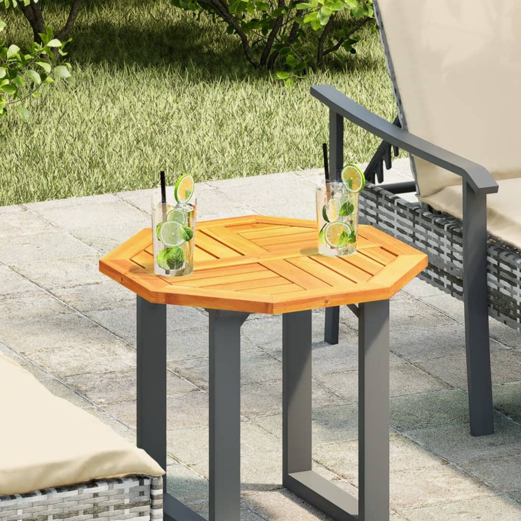 Bordplate 50x50x2 cm åttekantet heltre akasie