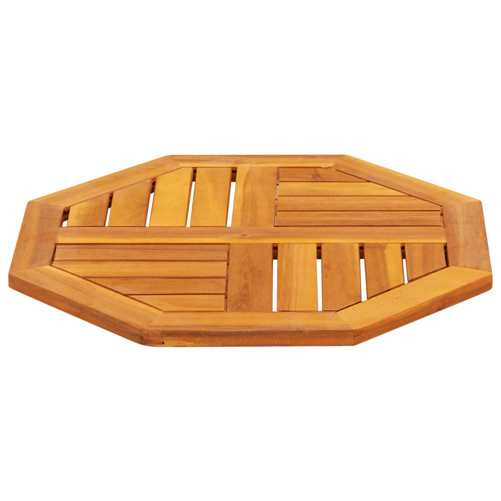 Bordplate 50x50x2 cm åttekantet heltre akasie