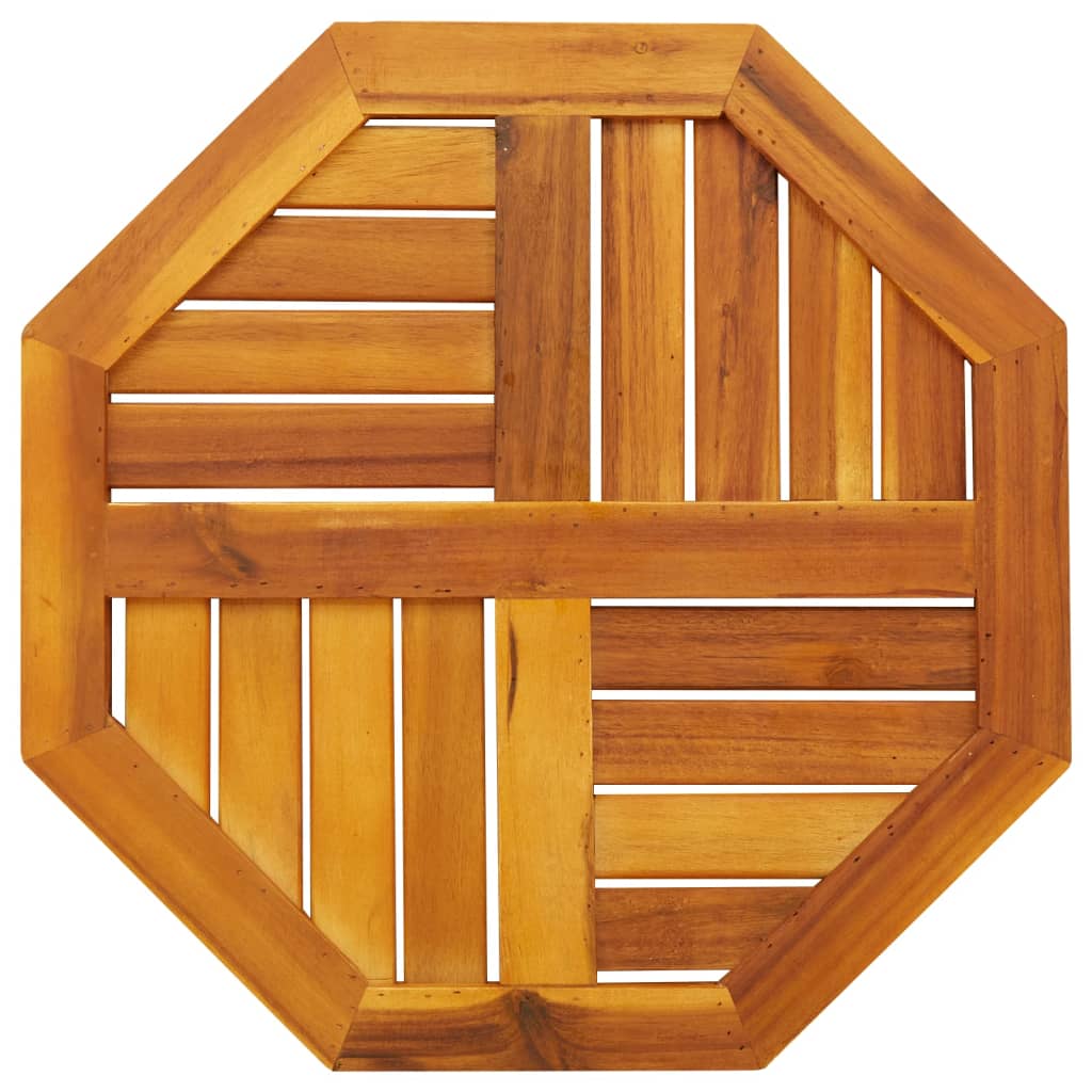 Bordplate 50x50x2 cm åttekantet heltre akasie