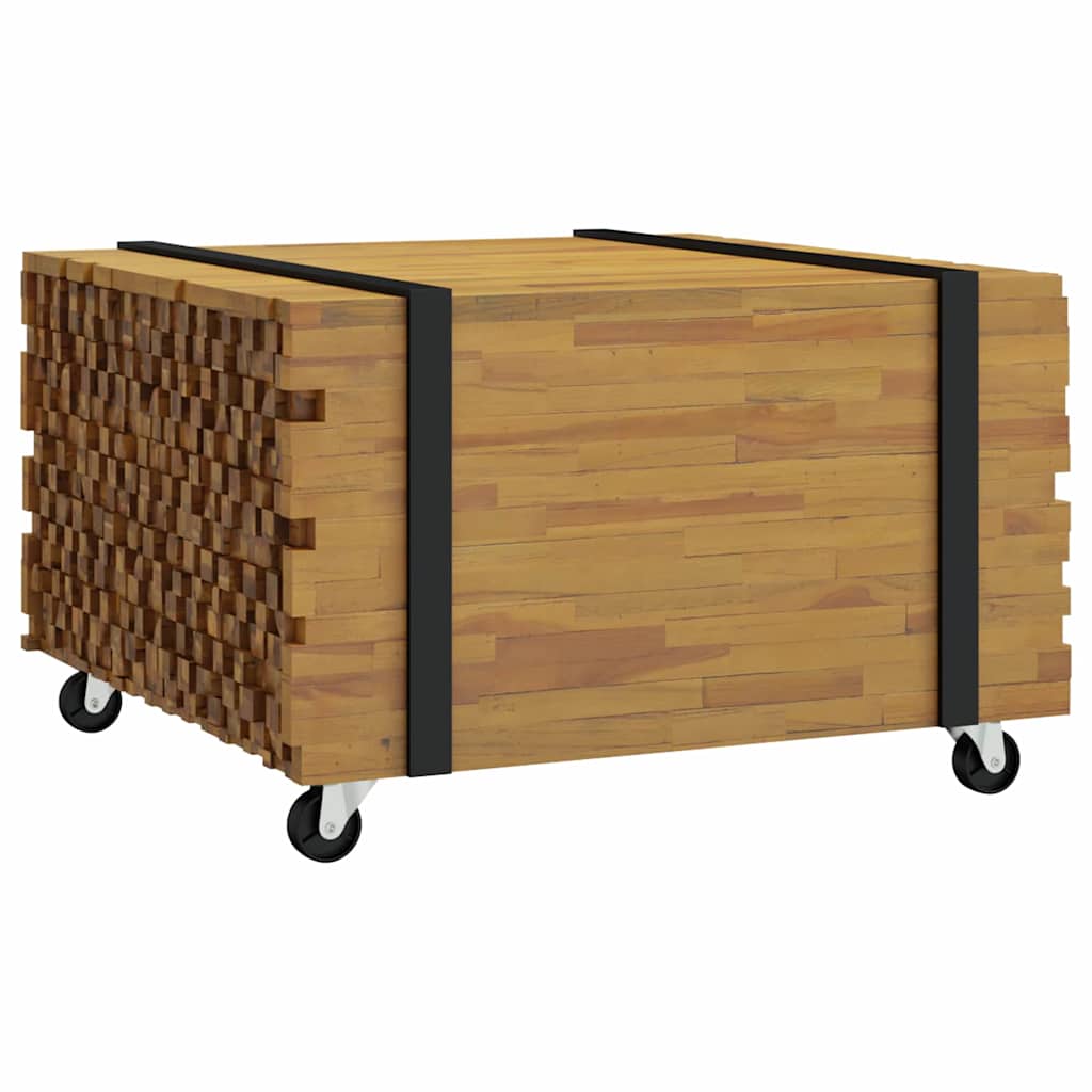 Kaffebord Brun 60 x 60 x 38 cm Massivt Teaktre