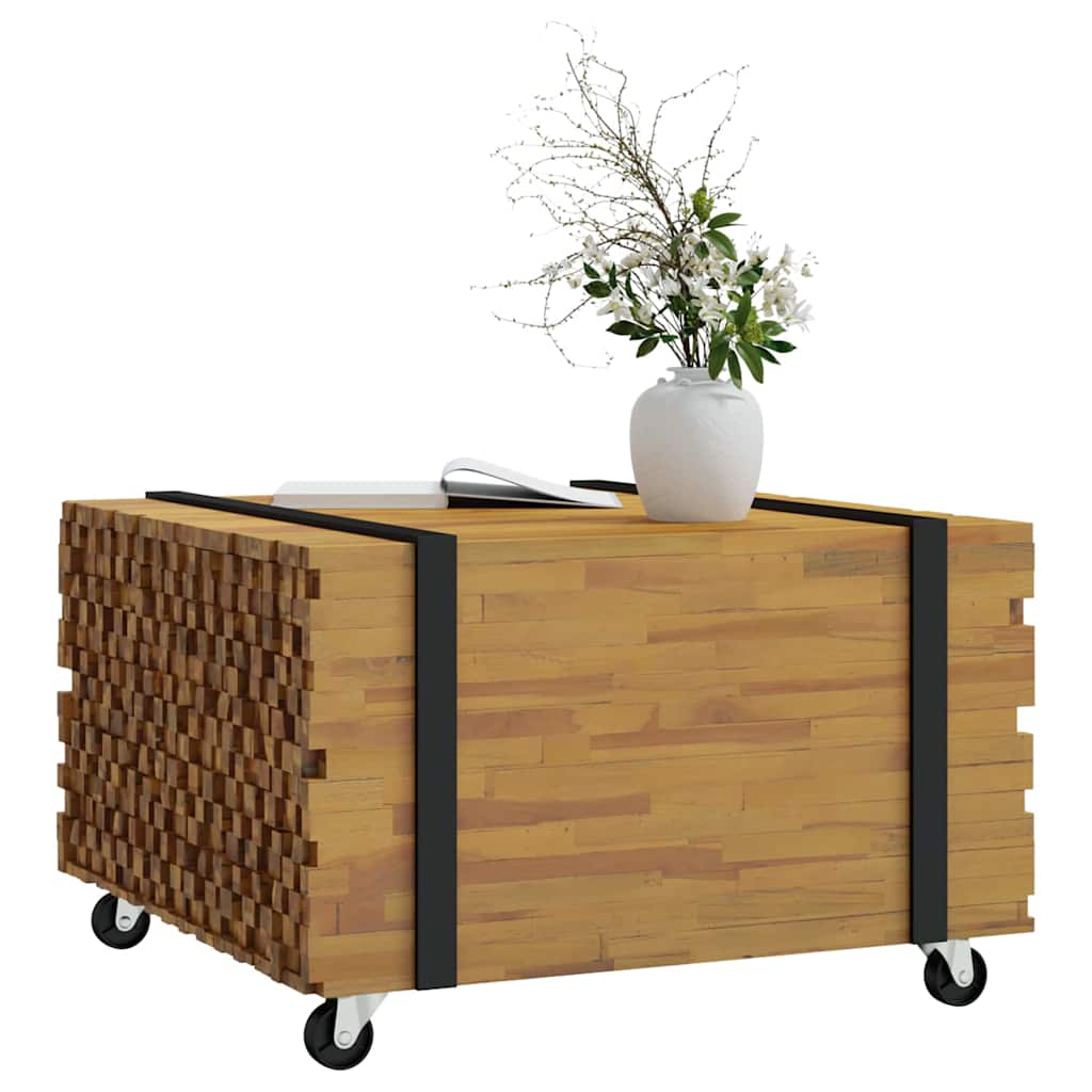 Kaffebord Brun 60 x 60 x 38 cm Massivt Teaktre