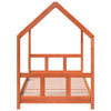 Sengeramme for barn voksbrun 90x190 cm heltre furu