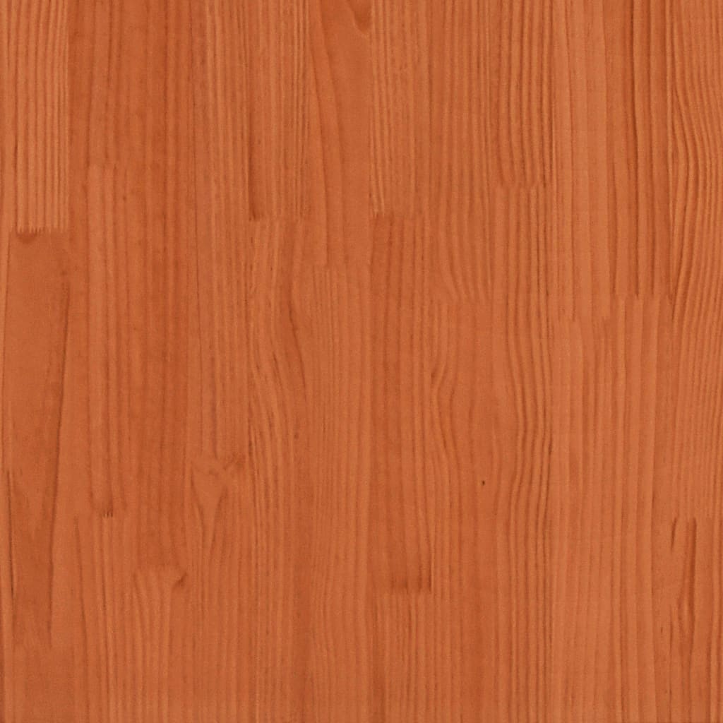 Sengeramme for barn voksbrun 90x190 cm heltre furu