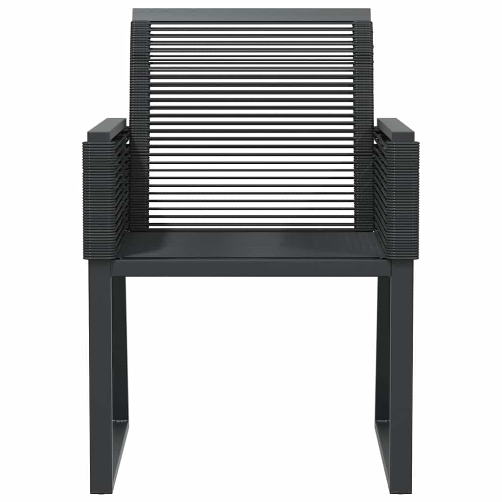 Hagestoler 2 stk svart polyrotting