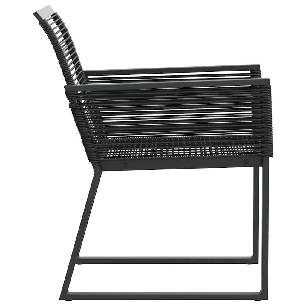 Hagestoler 2 stk svart polyrotting