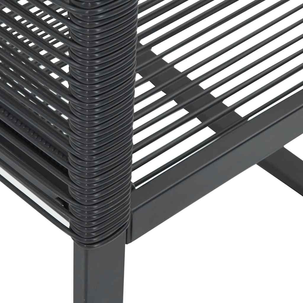 Hagestoler 2 stk svart polyrotting