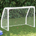 Fotballmål for barn 2 stk med ball hvit 64x35x48 cm metall