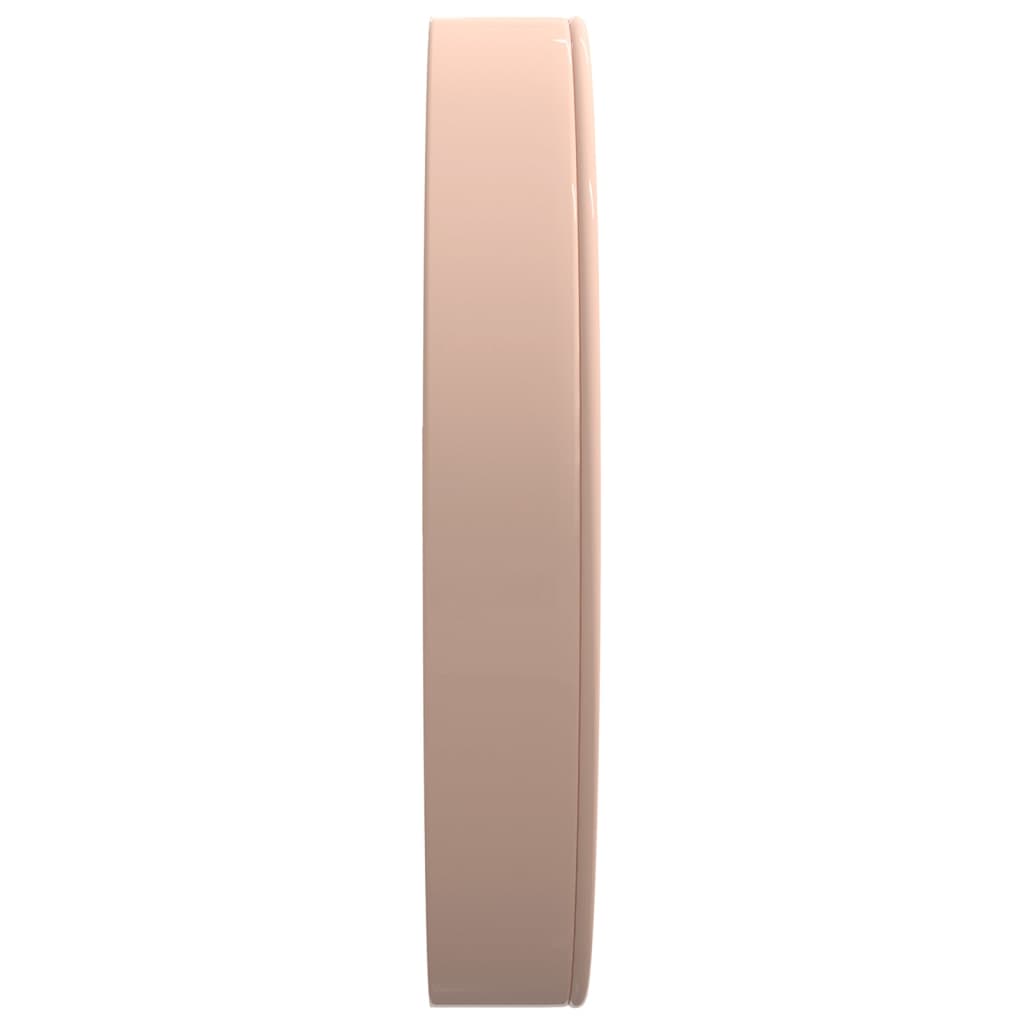 Veggklokke gull og hvit Ø29,5 cm polystyren og glass
