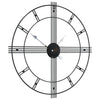 Veggklokke svart Ø60 cm jern