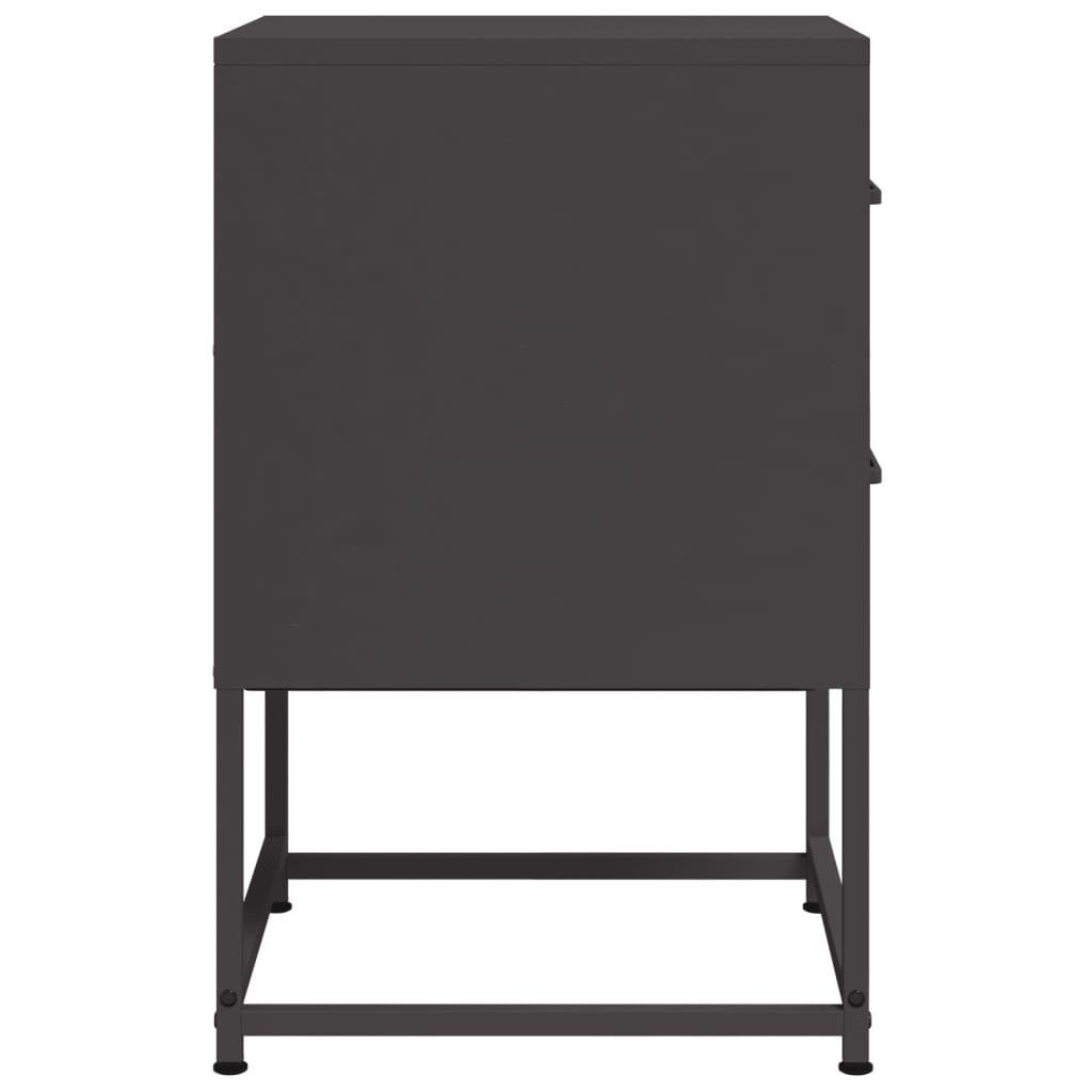 Nattbord svart 36x39x60,5 cm stål