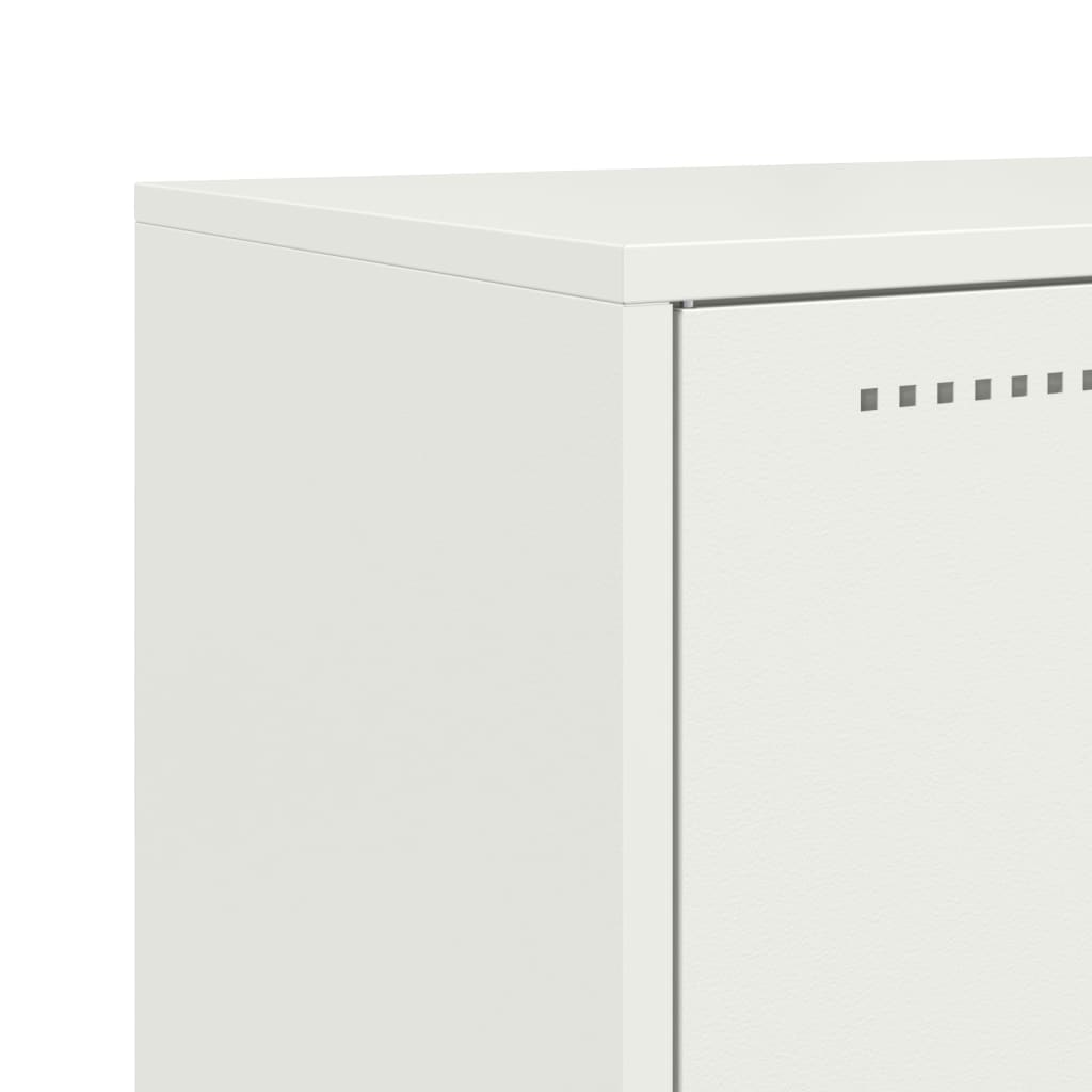 Highboard hvit 68,5x38,5x107 cm stål