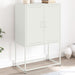 Highboard hvit 68,5x38,5x107 cm stål