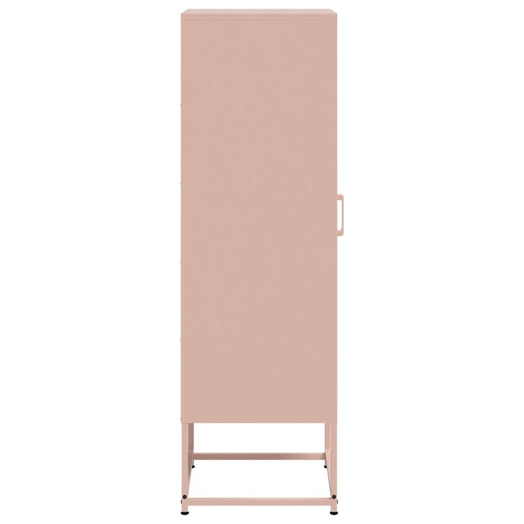 Highboard rosa 36x39x123 cm stål