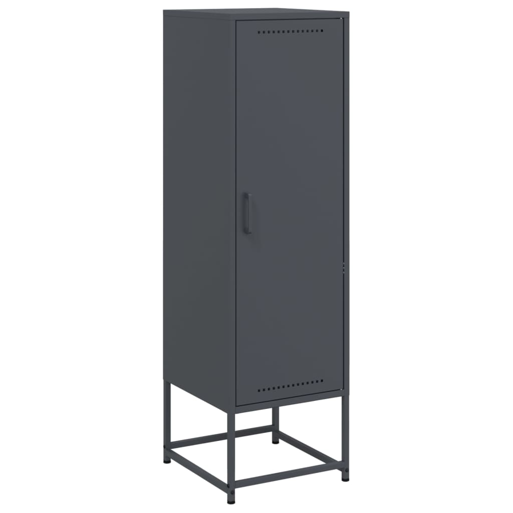 Highboard antrasitt 36x39x123 cm stål