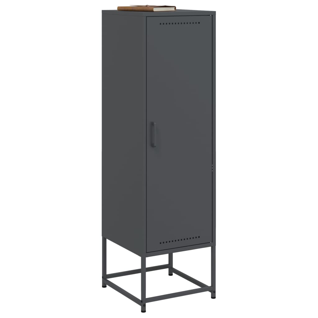 Highboard antrasitt 36x39x123 cm stål