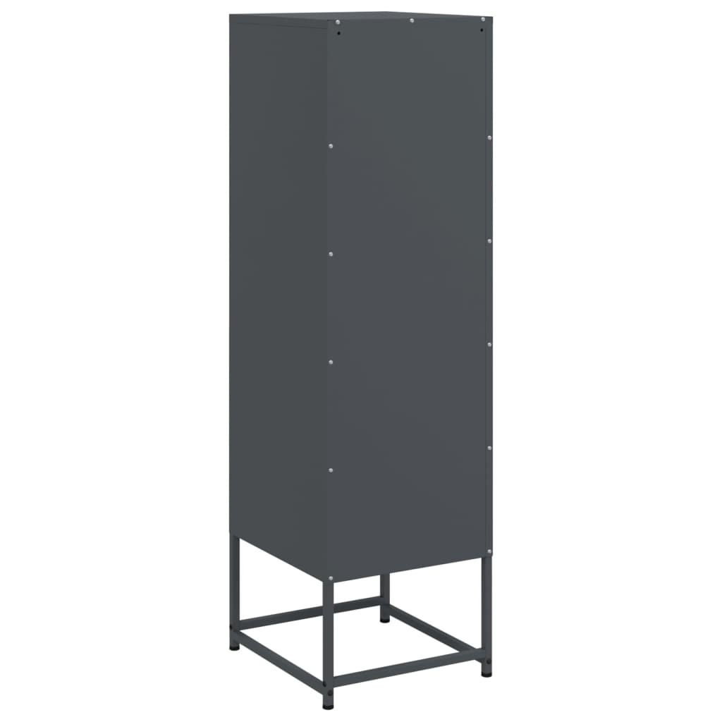 Highboard antrasitt 36x39x123 cm stål