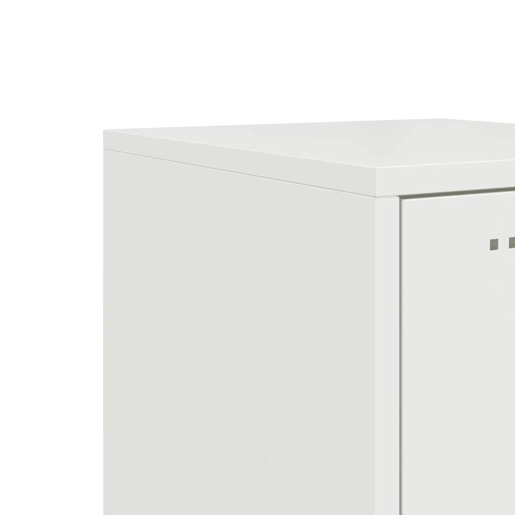 Highboard hvit 36x39x107 cm stål