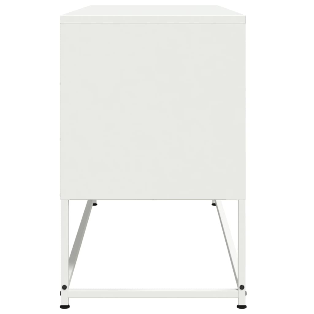 Highboard sennepsgul 100,5x39x107 cm stål