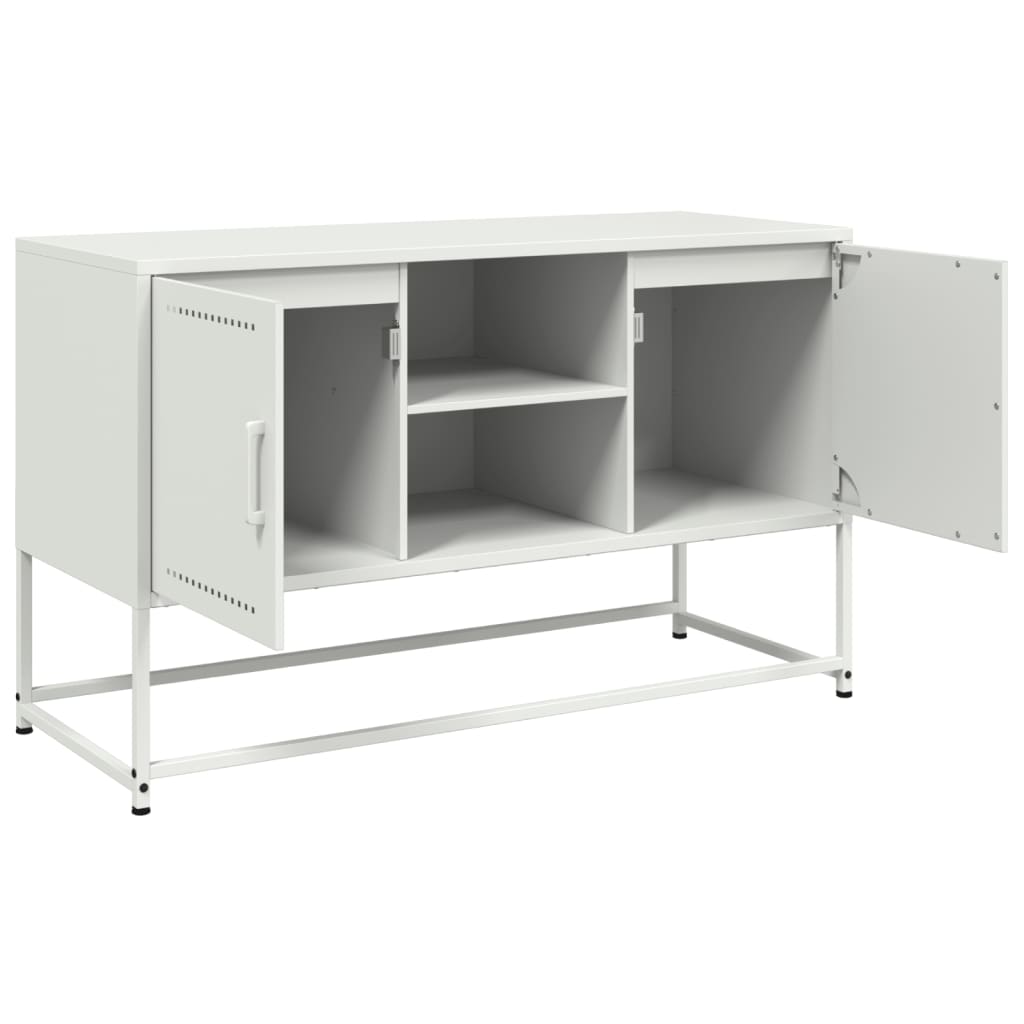 Highboard sennepsgul 100,5x39x107 cm stål