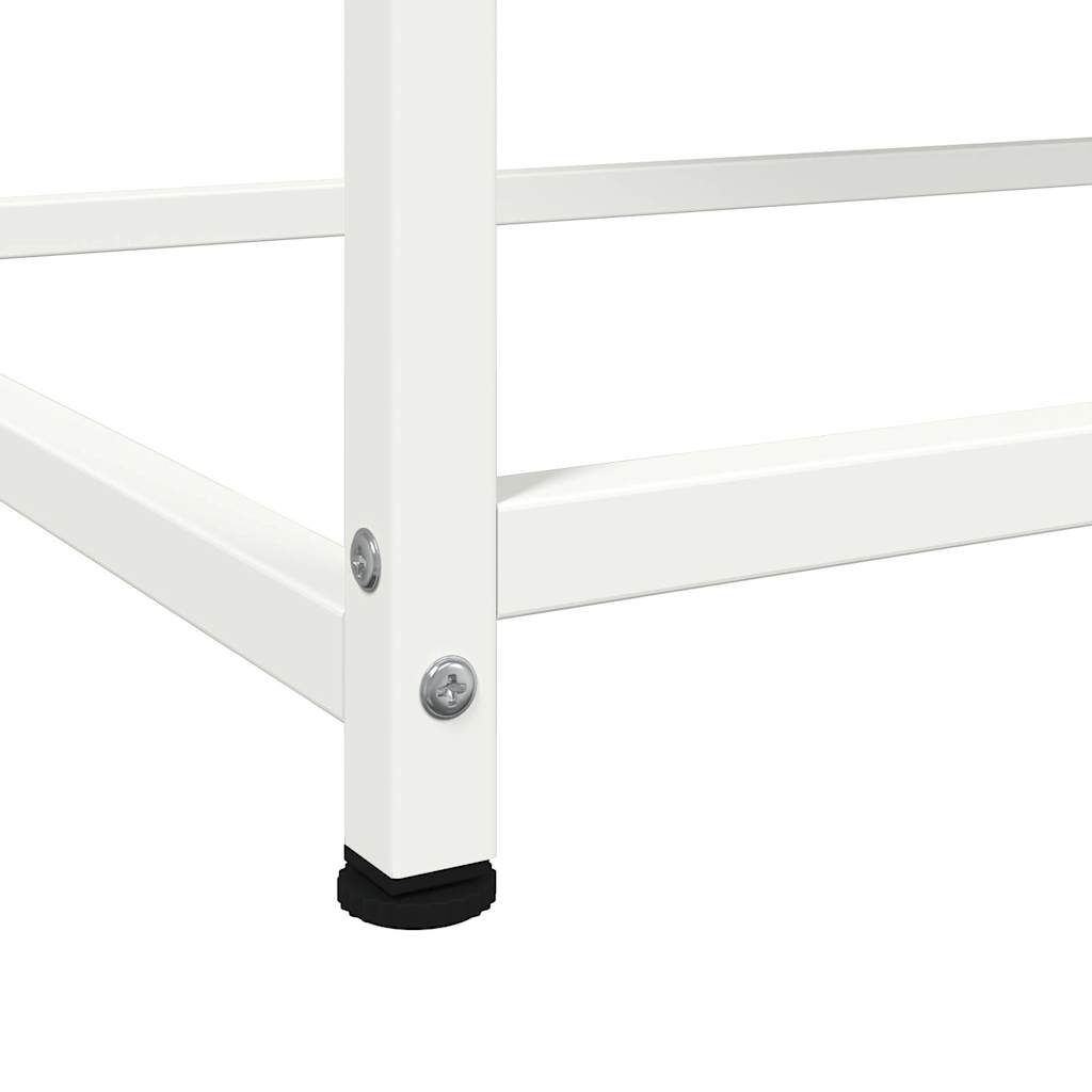 Highboard hvit 100,5x39x107 cm stål