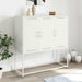 Highboard hvit 100,5x39x107 cm stål