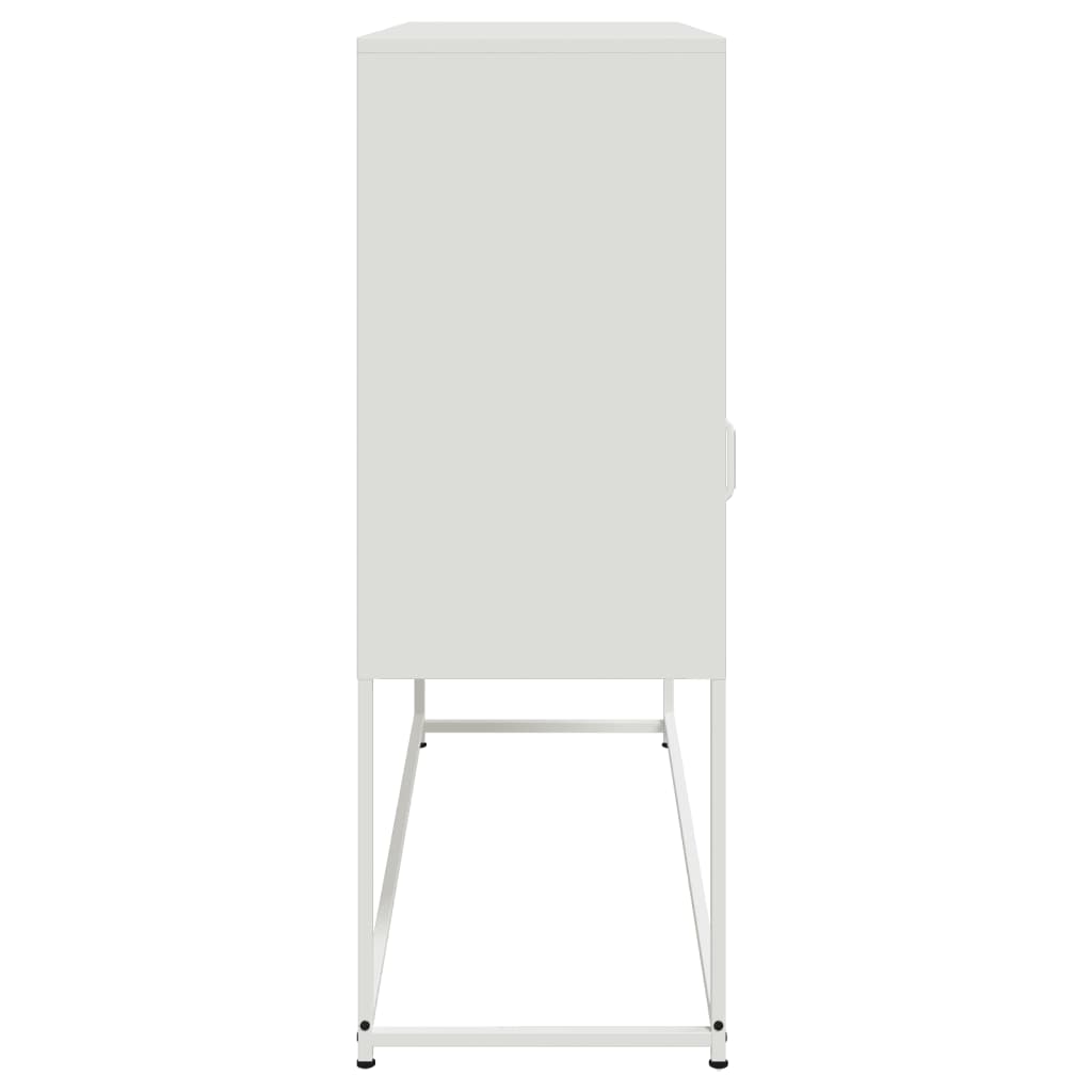 Skjenk hvit 100,5x39x107 cm stål
