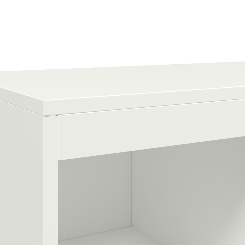 Highboard hvit 68x39x111,5 cm stål