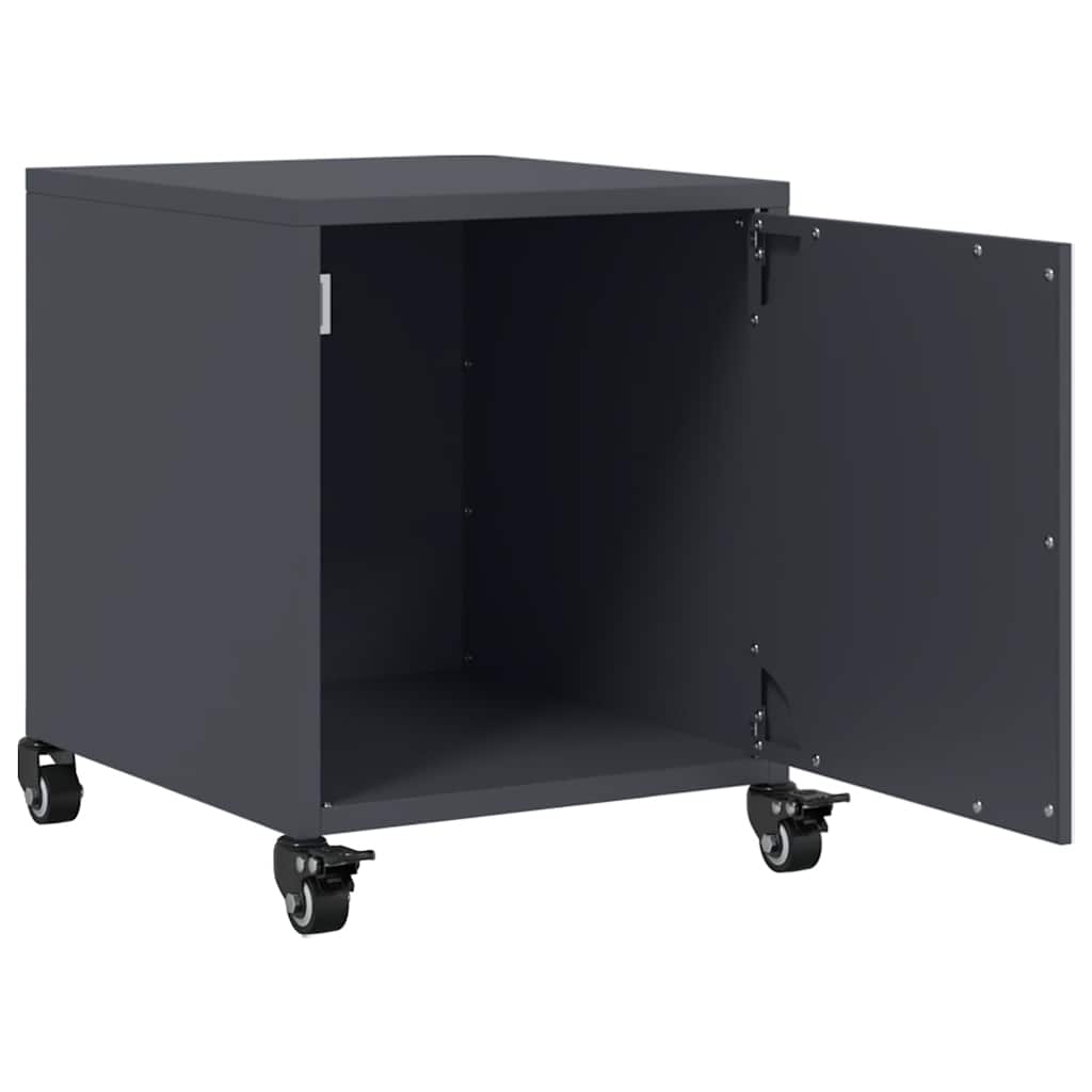 Nattbord 2 stk antrasitt 36x39x43,5 cm stål