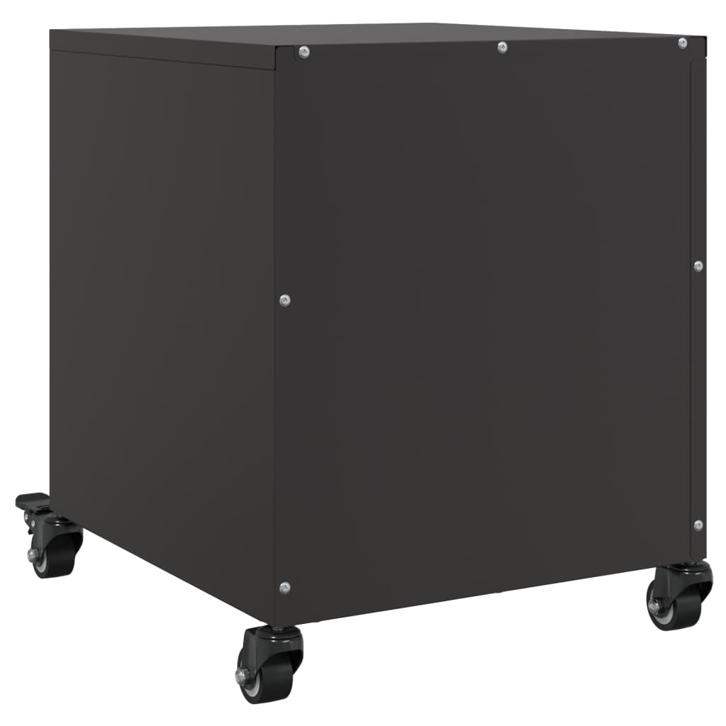 Nattbord 2 stk svart 36x39x43,5 cm stål