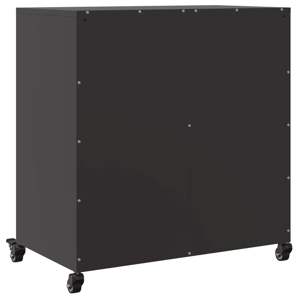 Skjenk olivengrønn 68x39x72 cm stål