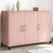 Skjenk rosa 100,5x39x72 cm stål