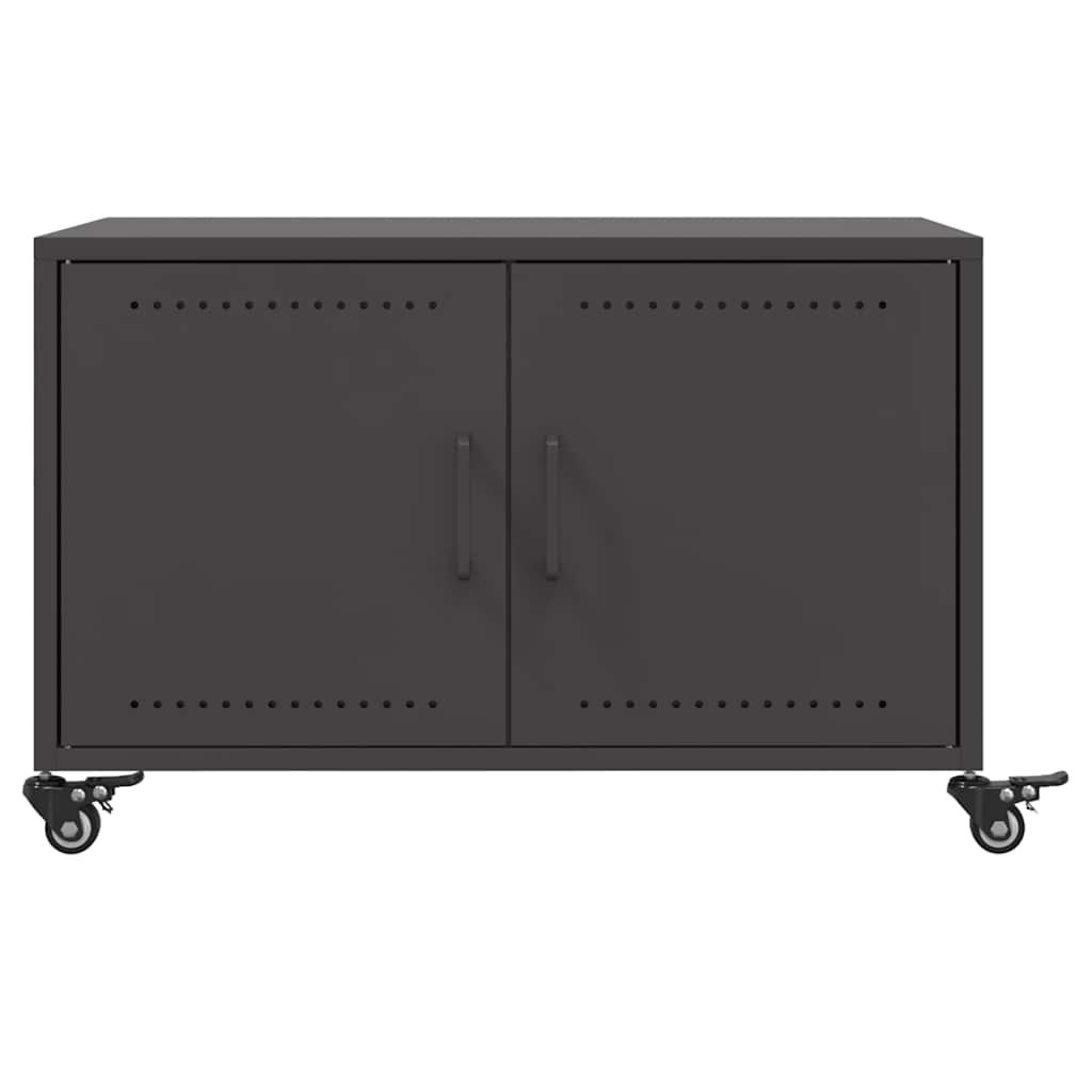 Salongbord svart 68x50x43,5 cm stål