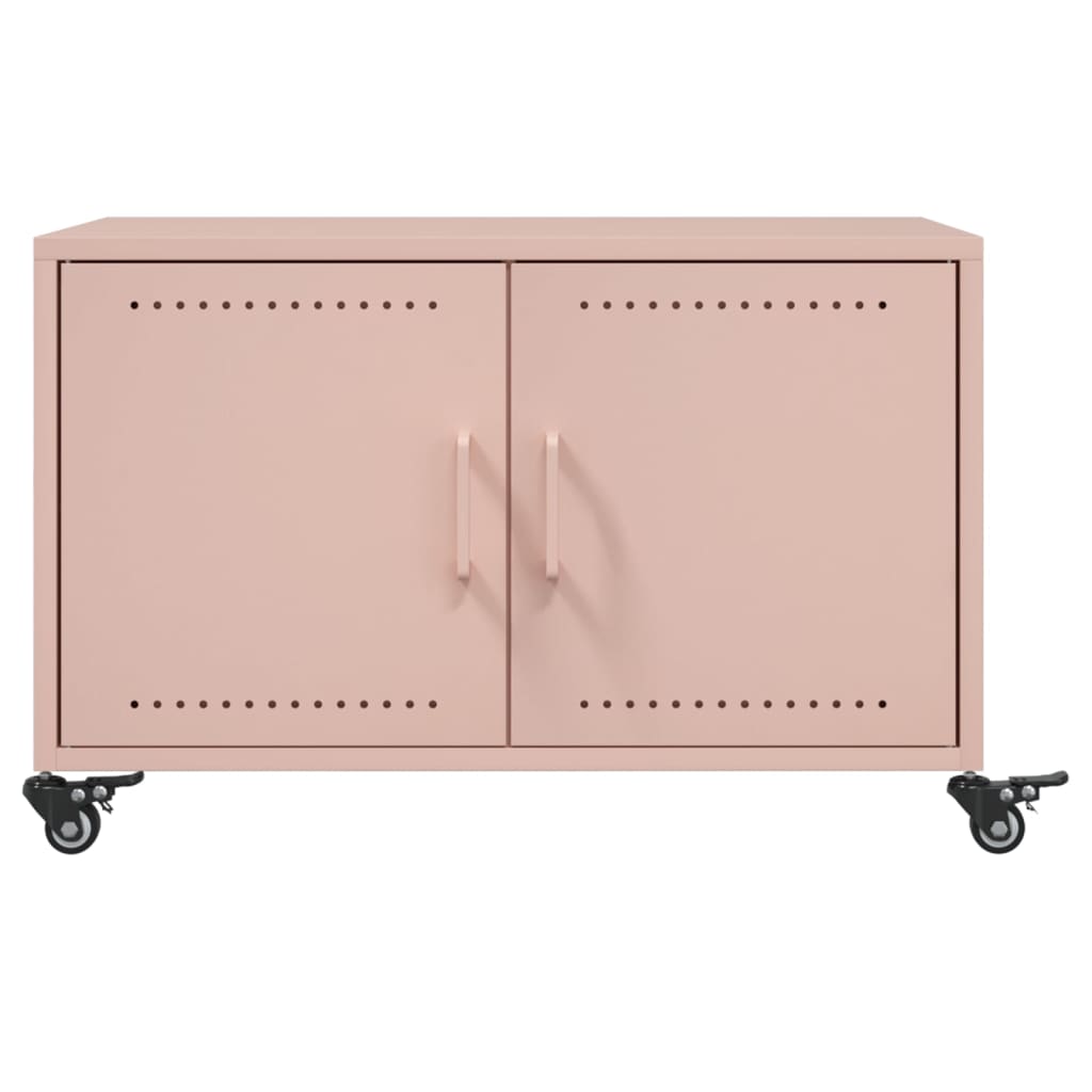 Salongbord rosa 68x50x43,5 cm stål