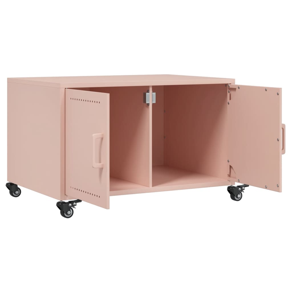 Salongbord rosa 68x50x43,5 cm stål