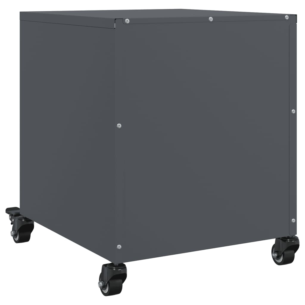 Nattbord antrasitt 36x39x43,5 cm stål