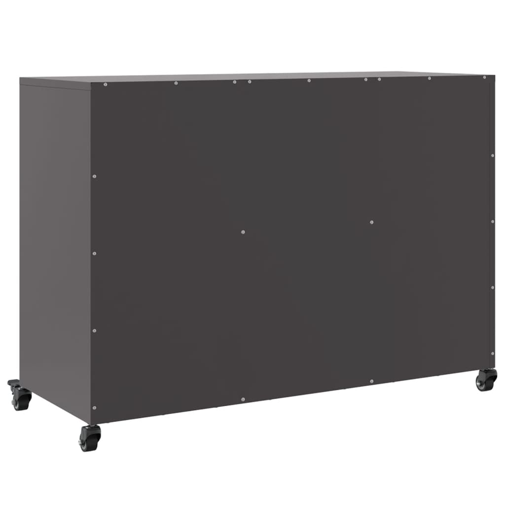 Skjenk svart 100,5x39x72 cm stål vidaXL