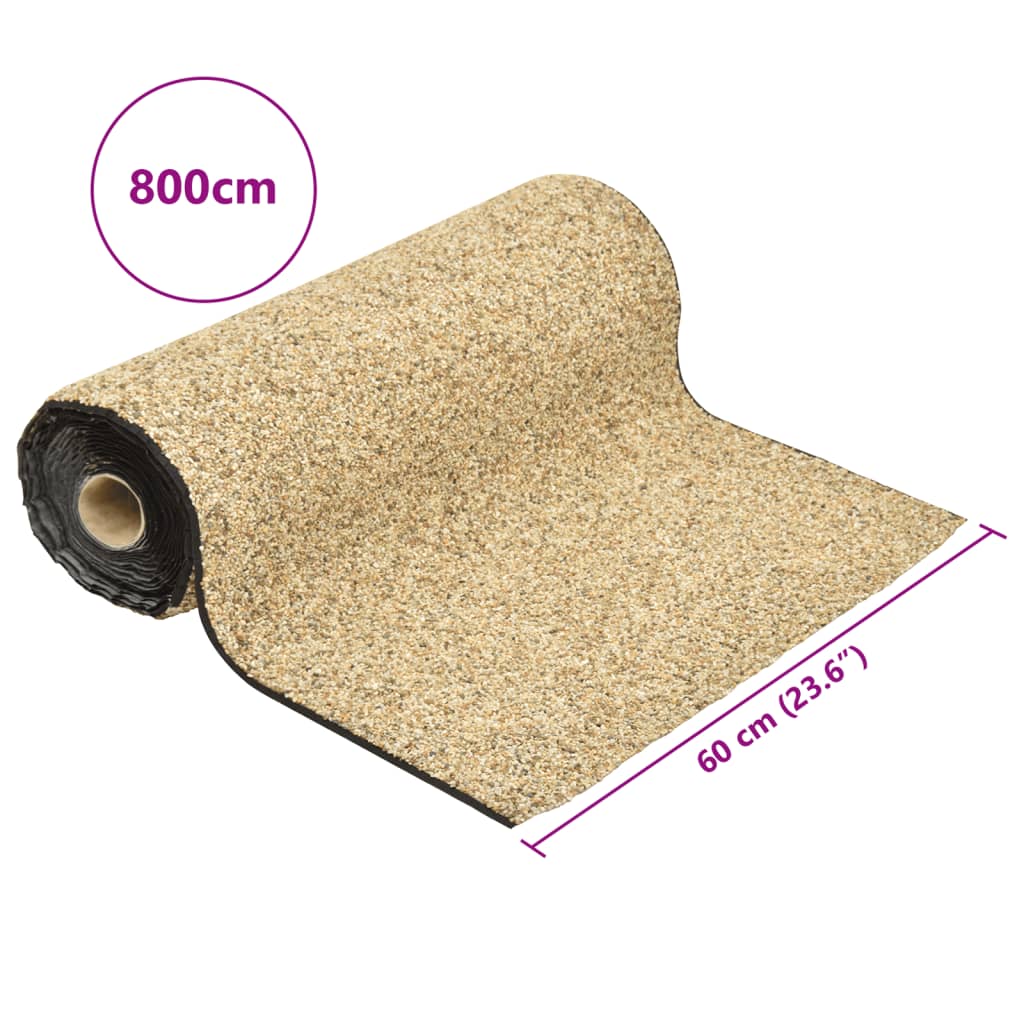 Steinfolie naturlig sand 800x60 cm