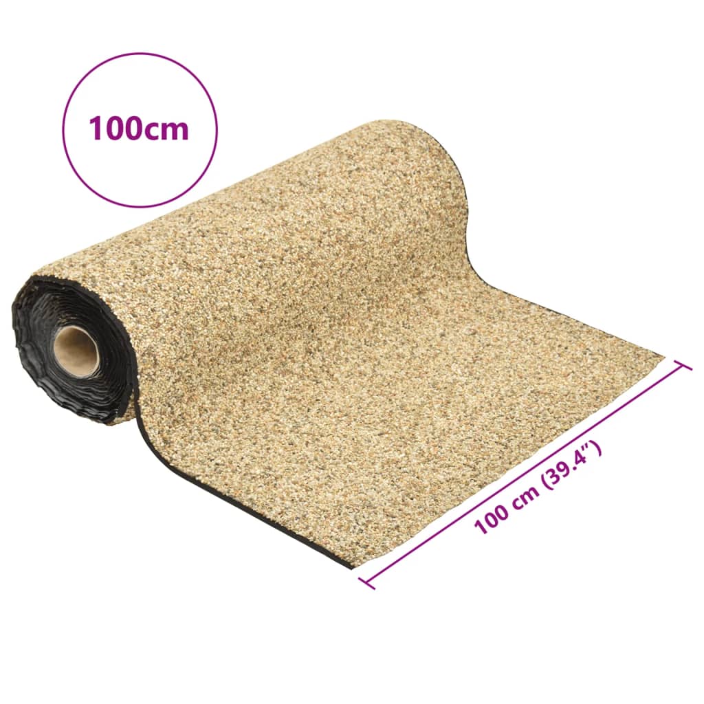 Steinfolie naturlig sand 100x100 cm vidaXL
