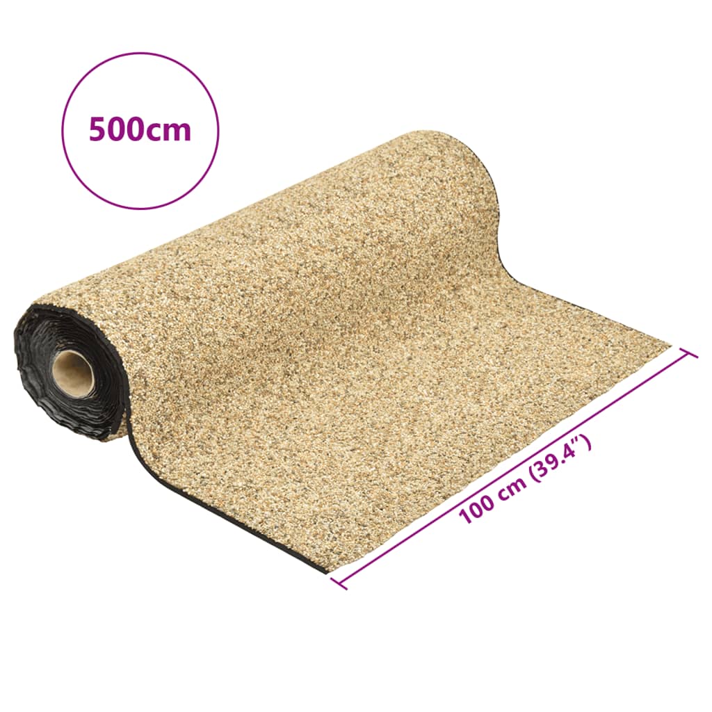 Steinfolie naturlig sand 500x100 cm