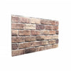 3D-veggpaneler 10 stk brun 100x50 cm EPS