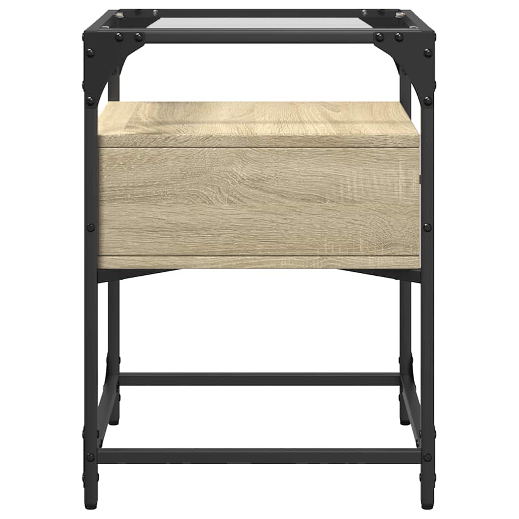 Nattbord sonoma eik 40x40x55 cm konstruert tre