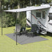 Telt teppe antrasitt 3,5x2,5 m