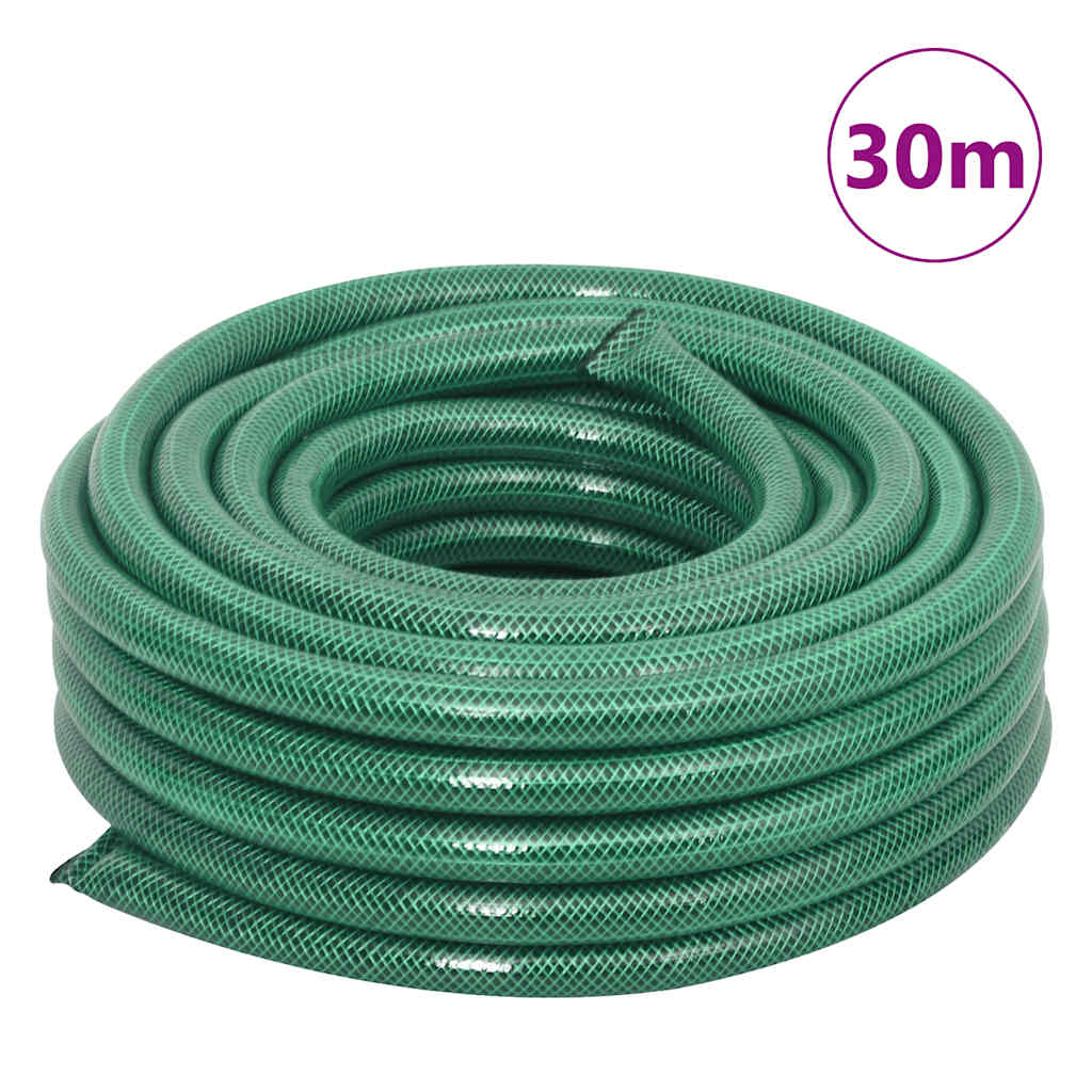 Slangevogn grønn med slangefester 0,75" 30 m PVC vidaXL