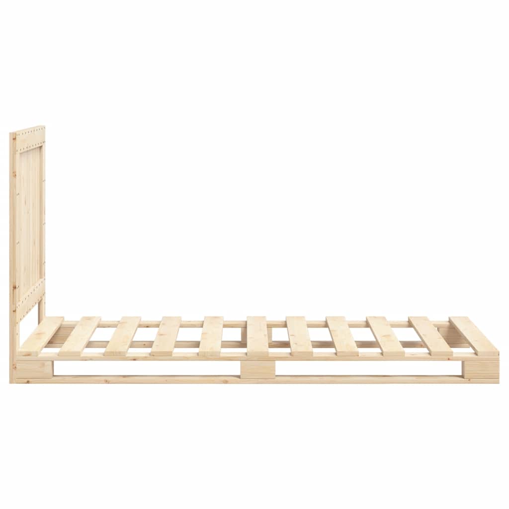Sengeramme med hodegavl 90x200 cm heltre furu vidaXL