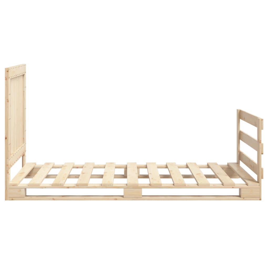 Sengeramme med hodegavl 100x200 cm heltre furu