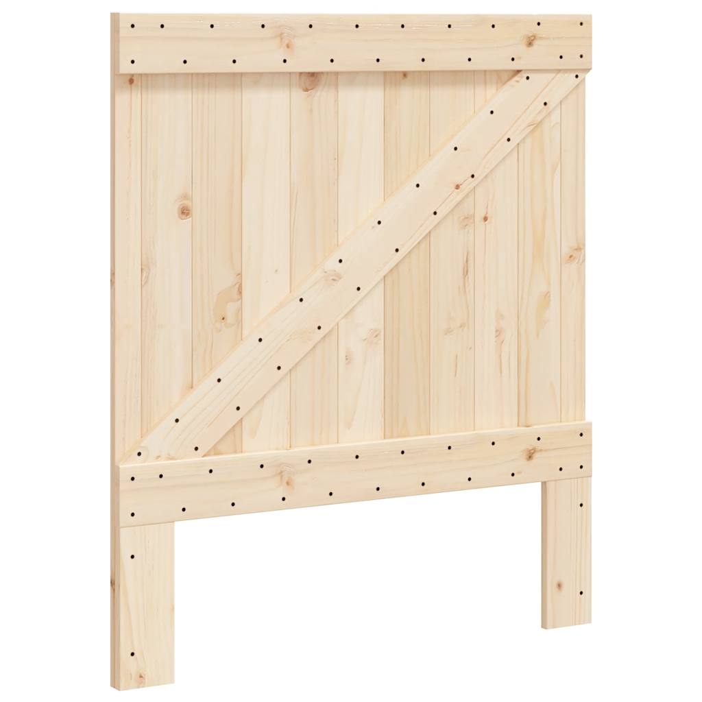 Sengeramme med hodegavl 90x200 cm heltre furu vidaXL