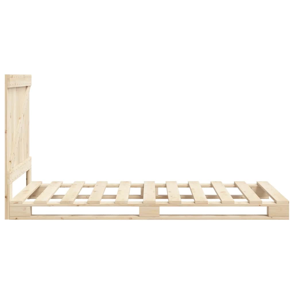 Sengeramme med hodegavl 90x200 cm heltre furu vidaXL